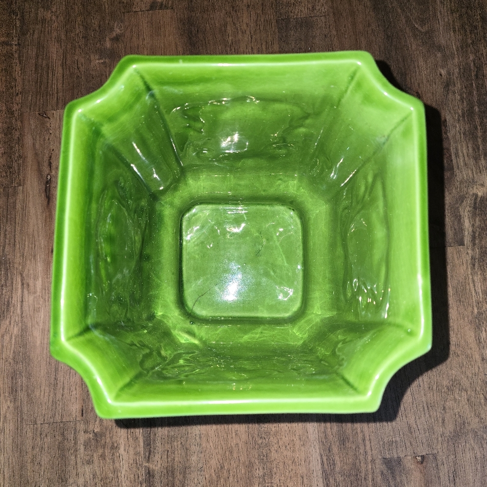 Vintage Italian Green Vase Or Planter Bassano ceramic - Picture 14 of 14